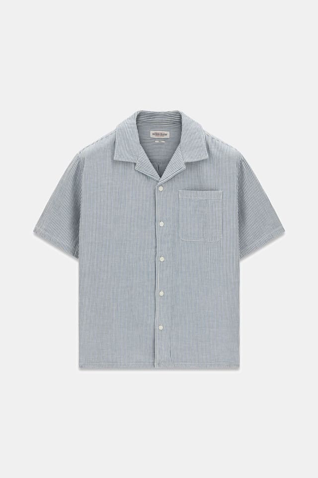 Camisa de lino a rayas