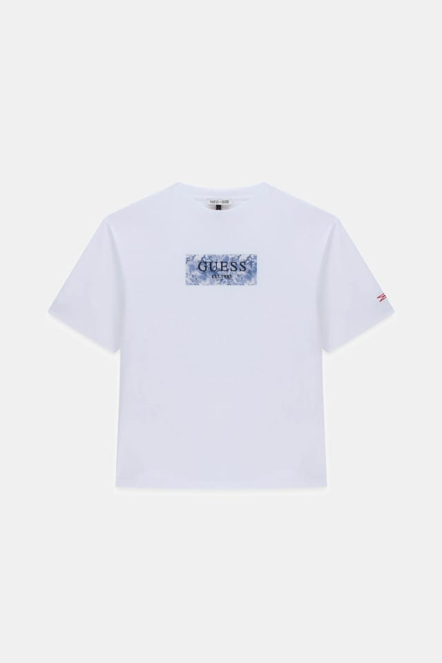 T-shirt con logo ricamato