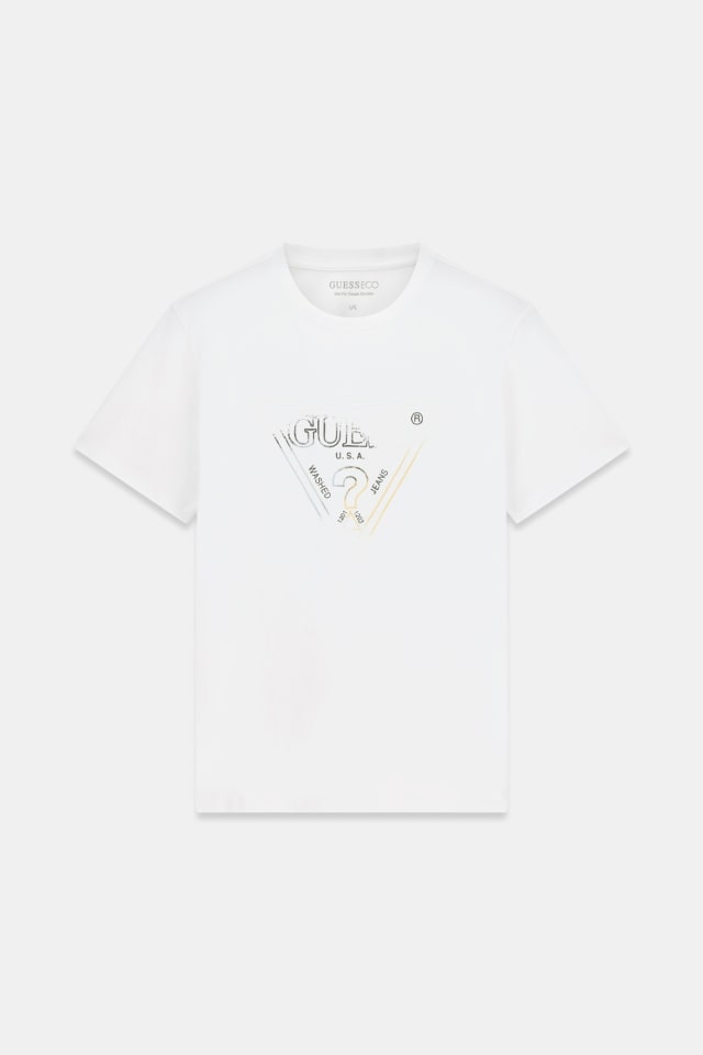 Camiseta con logo de triángulo