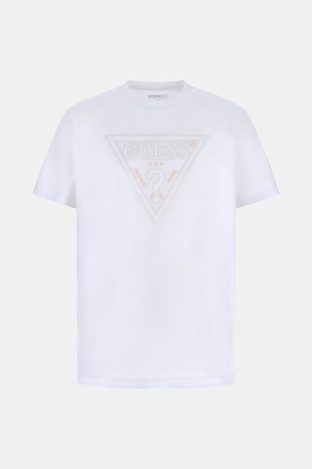 Camiseta con logo de triángulo