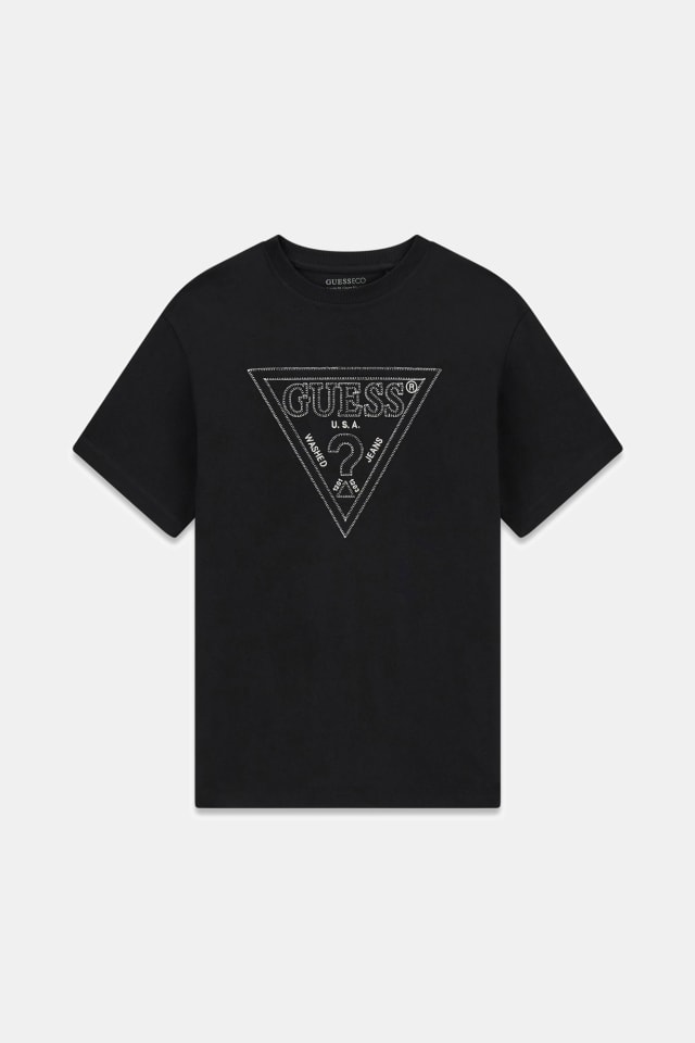 Camiseta con logo de triángulo