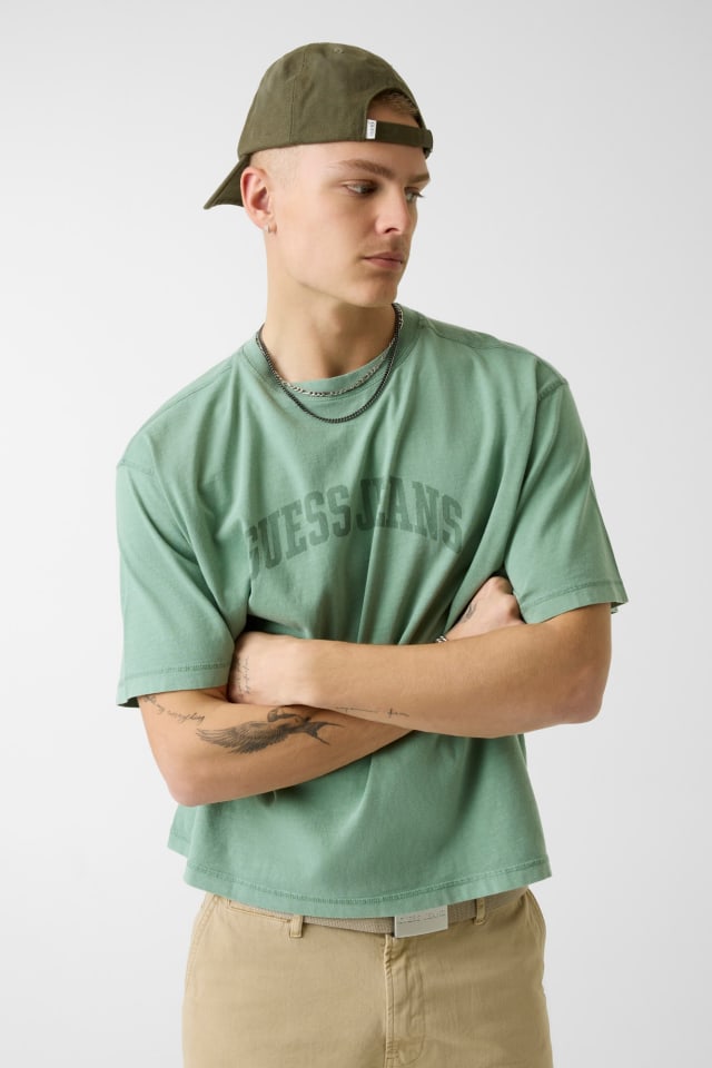 Camiseta de corte boxy con estampado