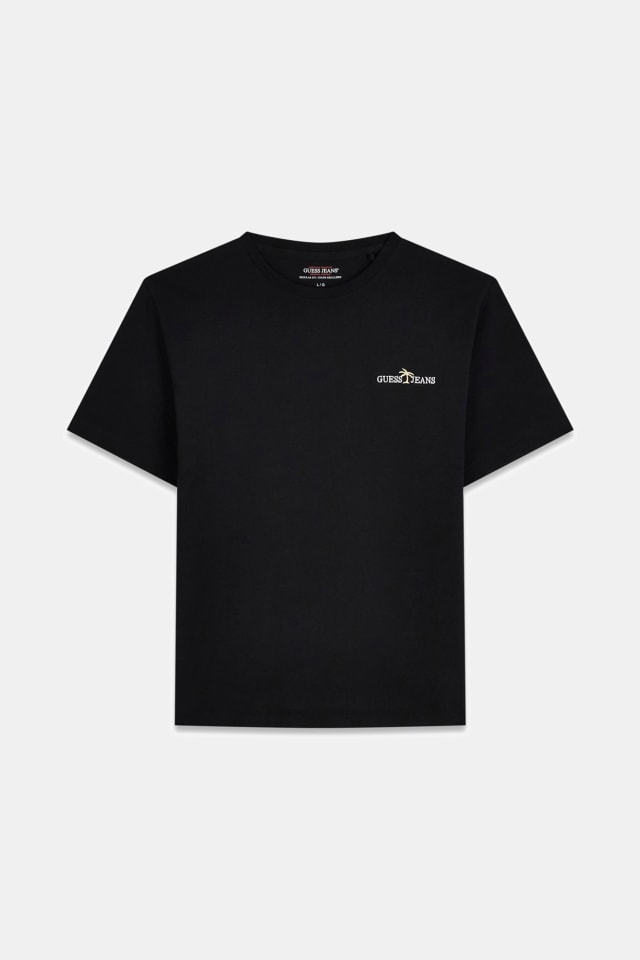Camiseta con logo bordado