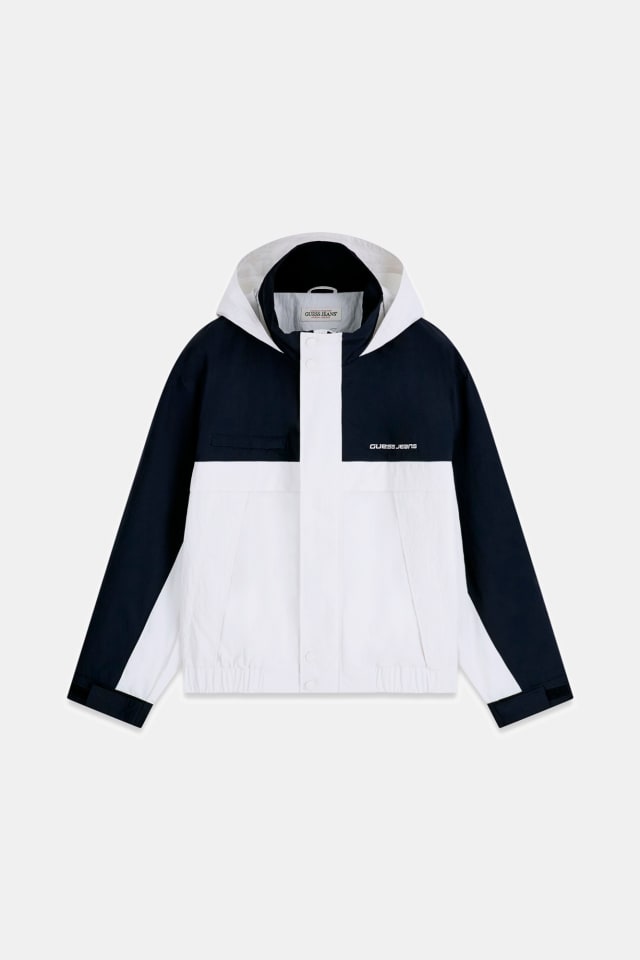 Chaqueta de nylon color block