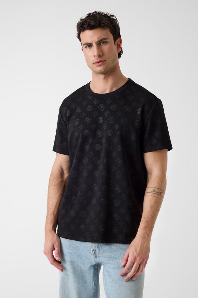 Camisa con logo en relieve