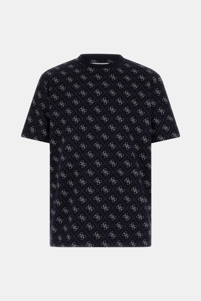 Camiseta con logo Jacquard