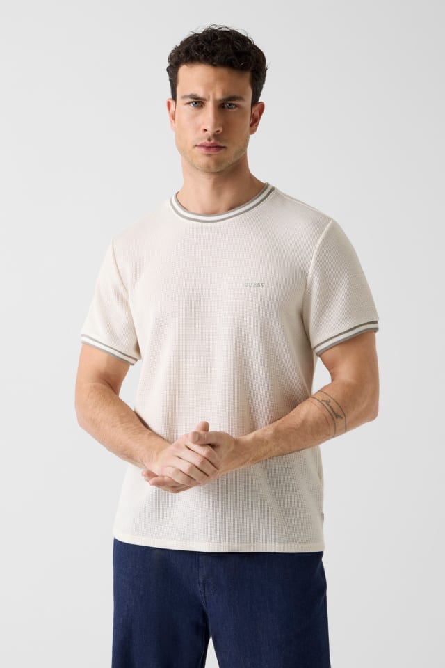 Camiseta de punto bordada