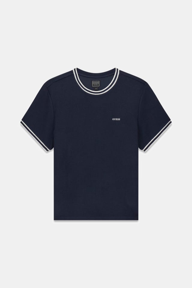 Camiseta de punto bordada