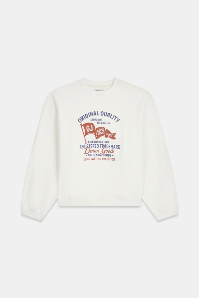 Sudadera de corte cuadrado impresa