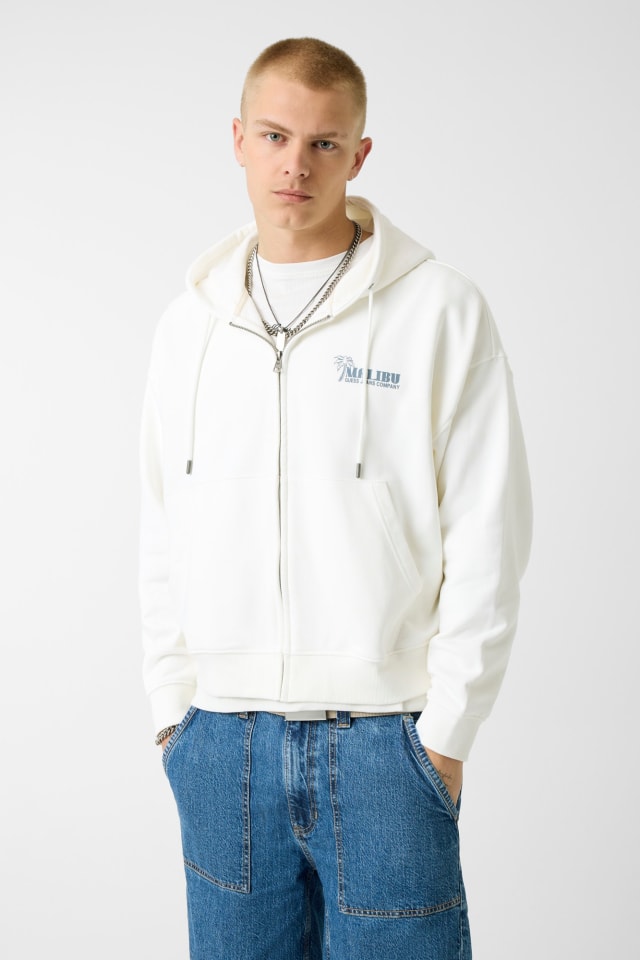 Volledige rits boxy sweatshirt