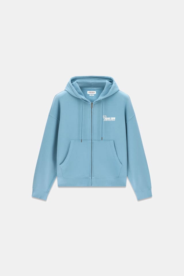 Sudadera boxy con cremallera completa