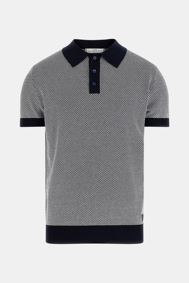 Polo de punto a rayas