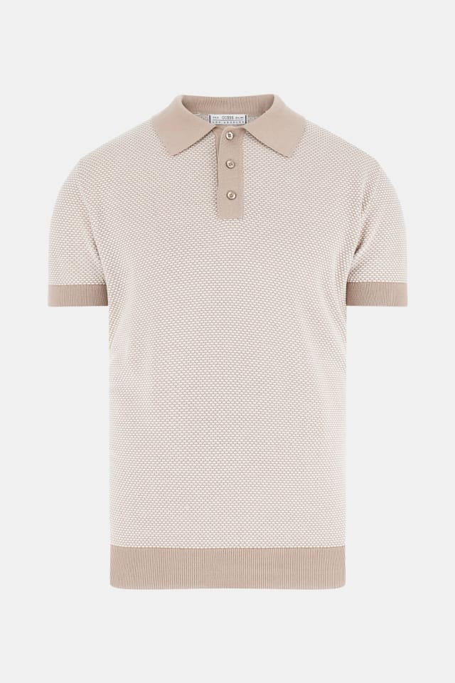 Polo de punto a rayas