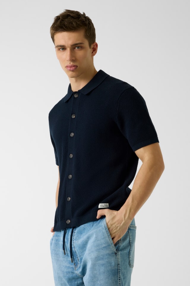 Camisa polo de manga corta