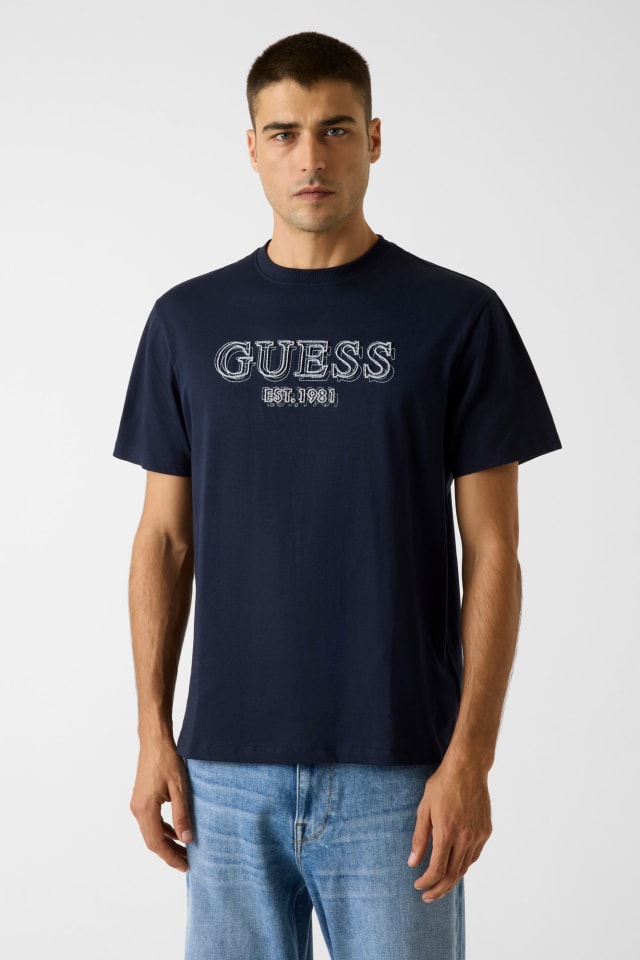 Camiseta logo bordado