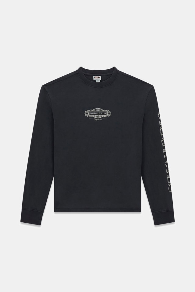 Camiseta de manga comprida estampada