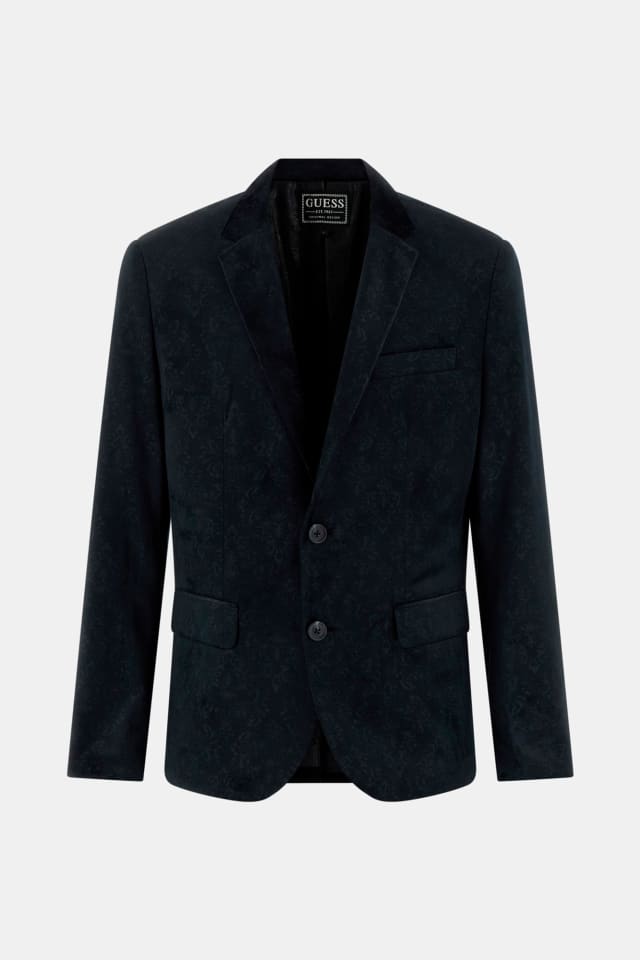 Blazer de terciopelo gofrado