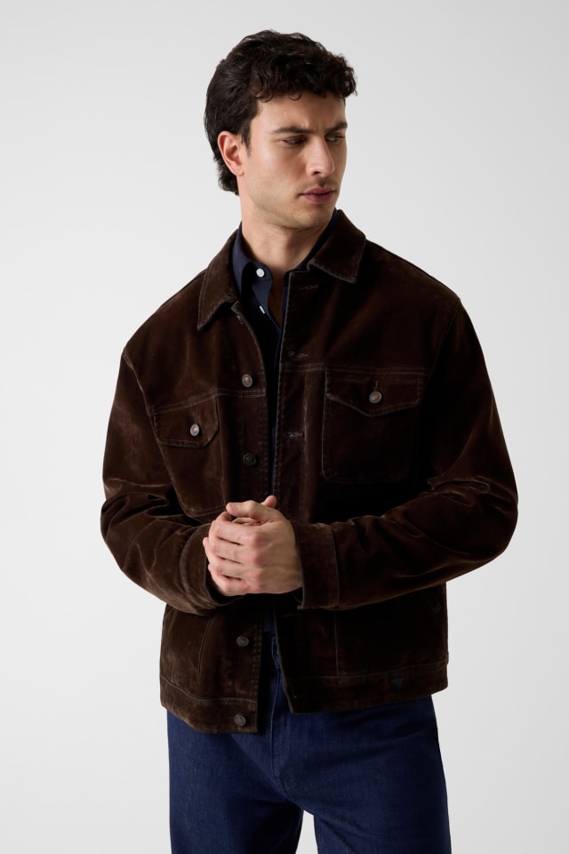 Chaqueta vaquera de efecto terciopelo