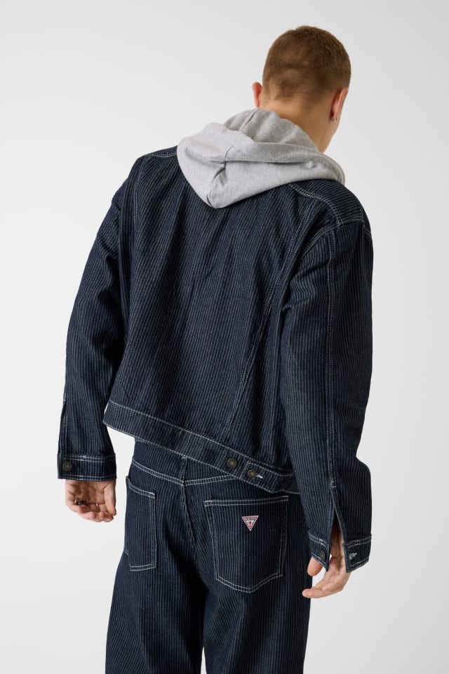 Hooded denim jacket