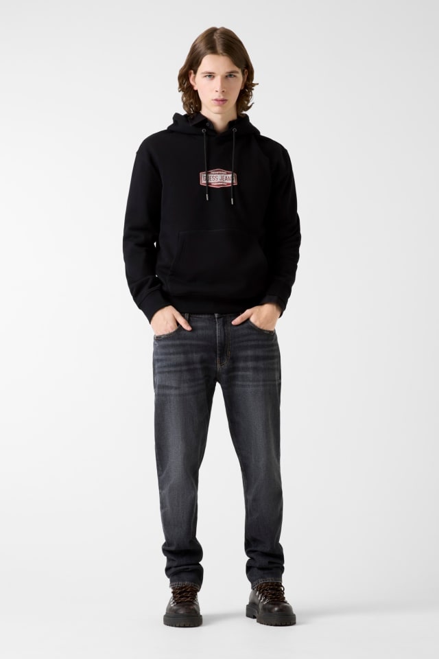 Printed logo hoodie