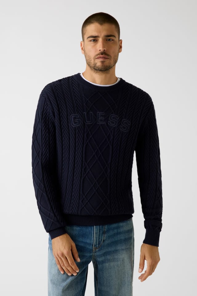 GUESS® Cable knit sweater Men