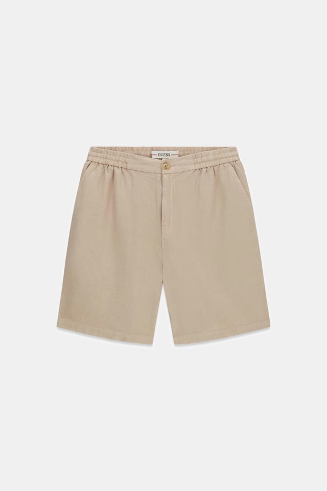 Pantalones cortos de mezcla de lino