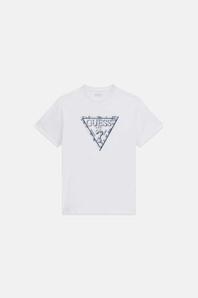 Camiseta con logo de triángulo