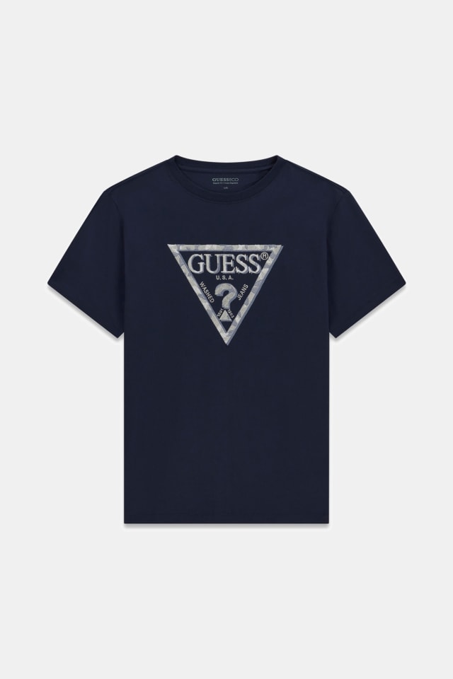 Camiseta con logo de triángulo