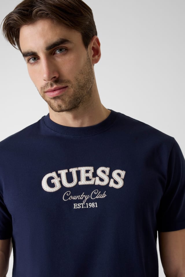 GUESS® Nakışlı logolu tişört Erkek