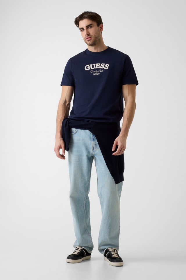 GUESS® Nakışlı logolu tişört Erkek