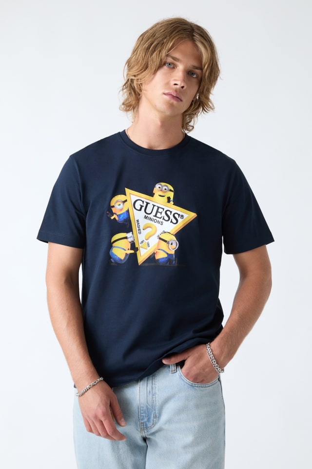 GJ X Minions baskılı tişört
