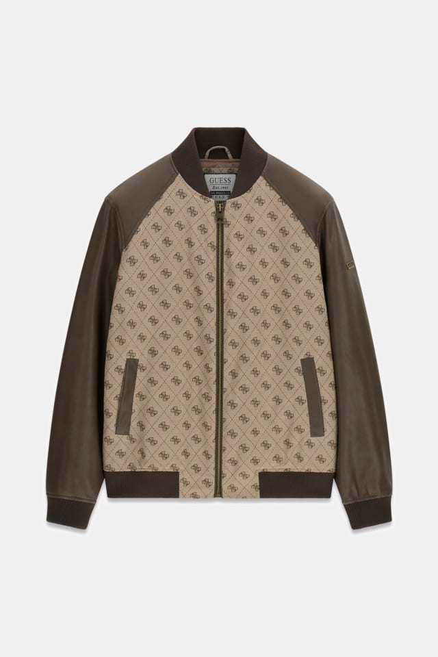 Jaqueta bomber com monograma