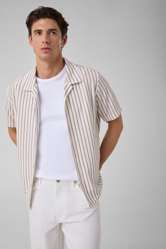Jacquard overhemd