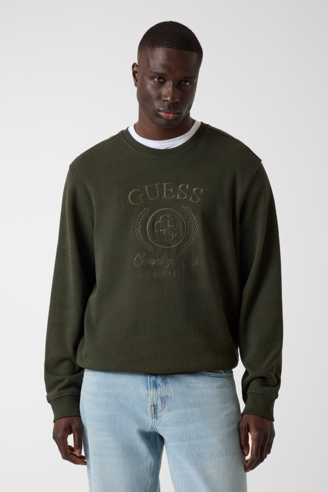 GUESS® Embroidered logo sweatshirt Men