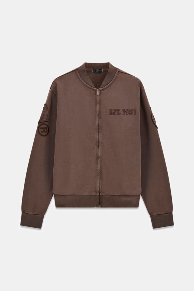 Sweatshirt com patch de logo