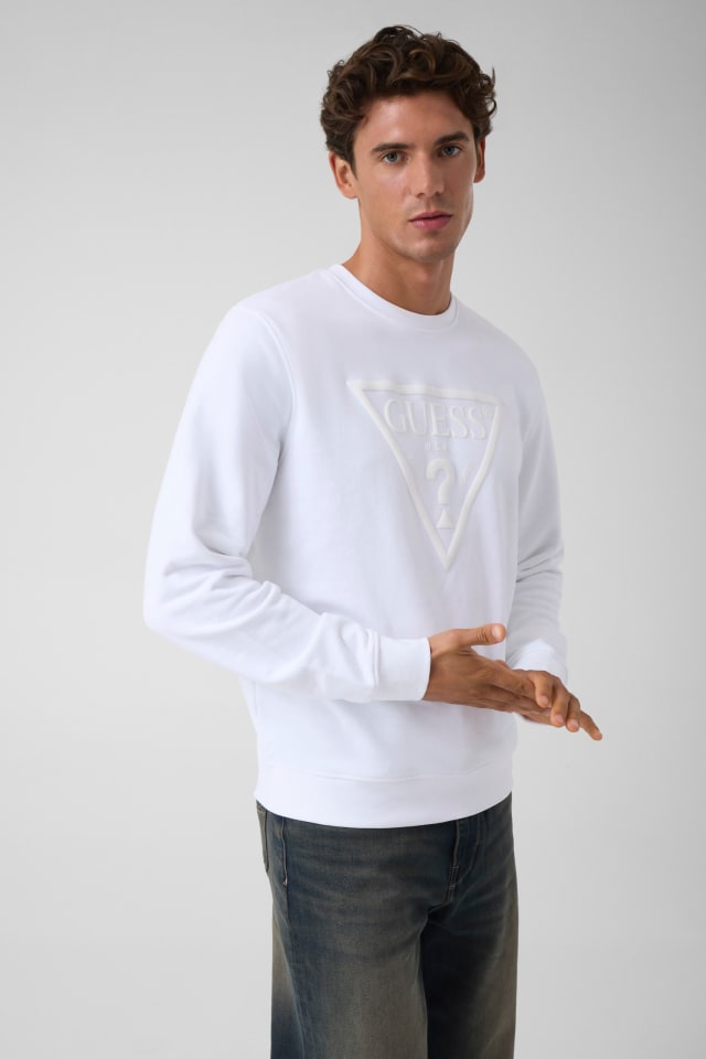 Sweatshirt com logo bordado