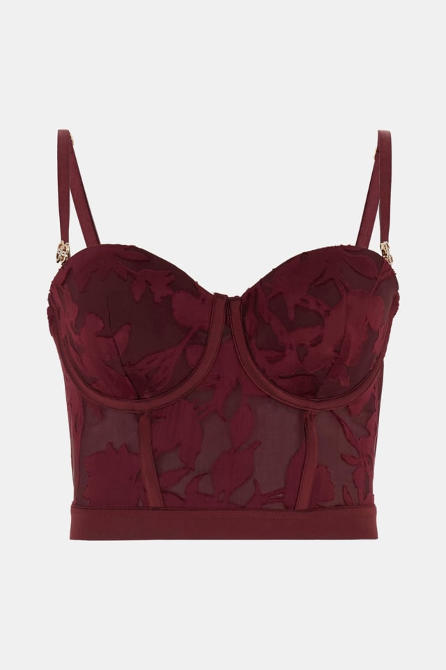 Bustier de chifón Mara