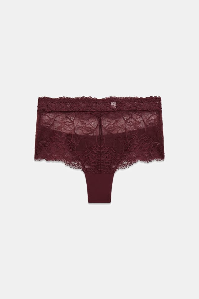 Tanga de malla de talle alto Jennifer