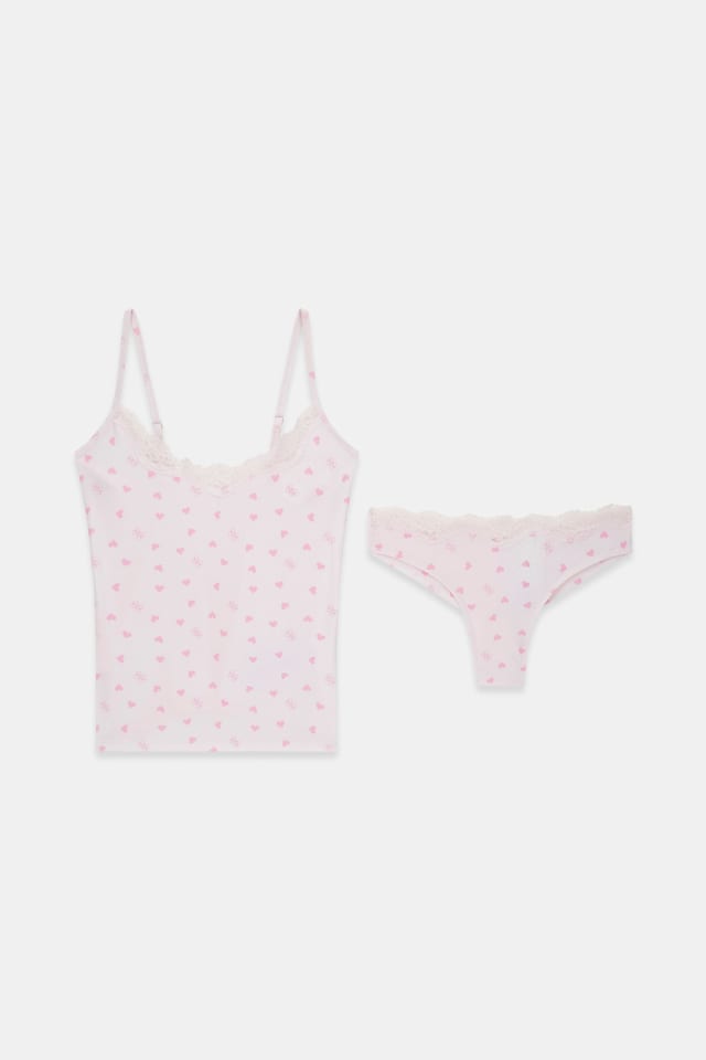 Conjunto de camiseta Lison y braguitas brasileñas