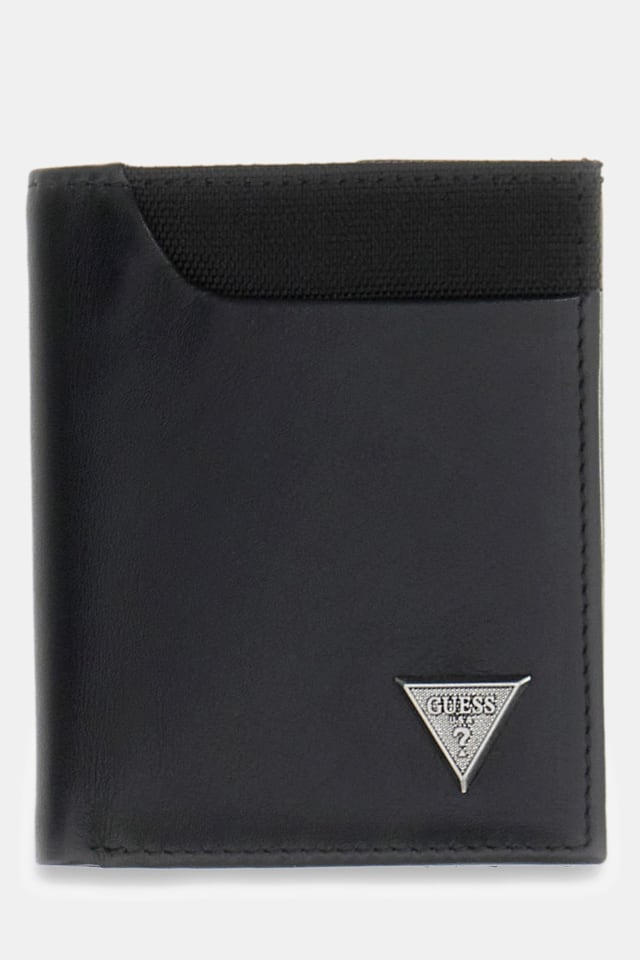 Cartera Berna de piel auténtica con logo