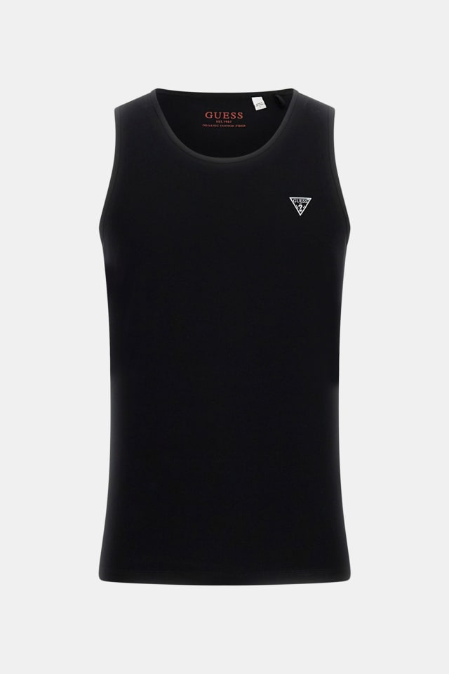 Top de tirantes con pequeño logo triangular