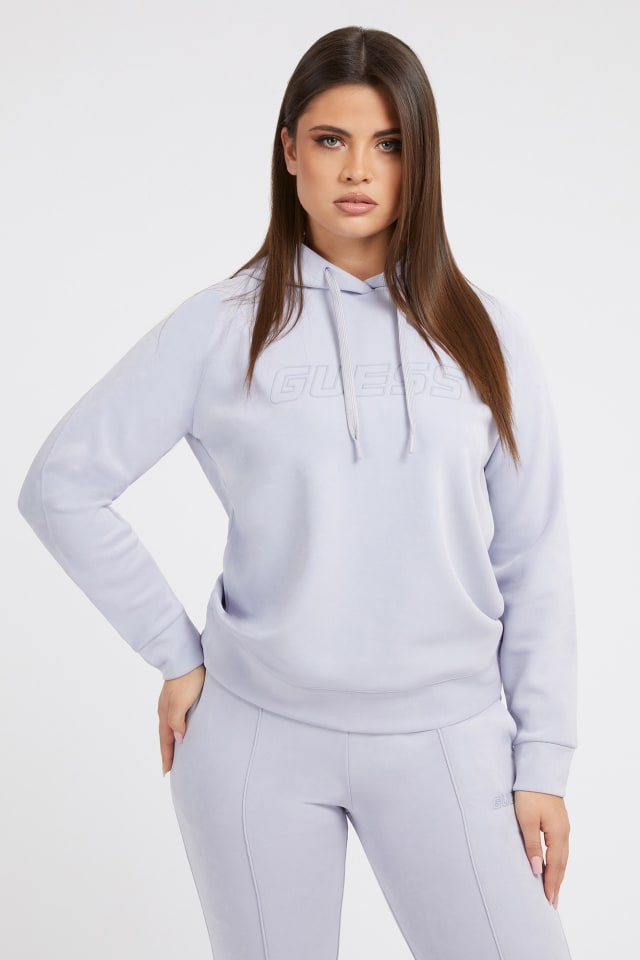 Kunstleder-Sweatshirt