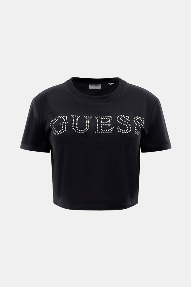 Camiseta corta de terciopelo