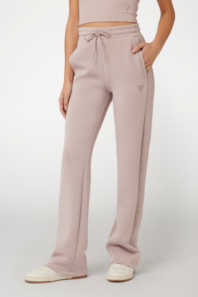 Pantalón scuba con logo lateral