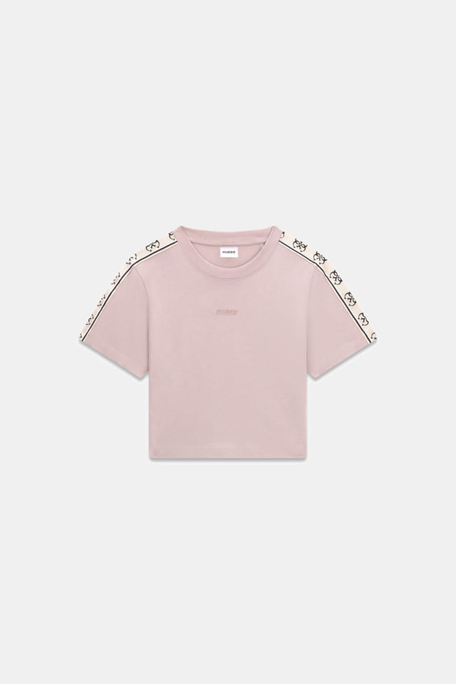 Camiseta corta con cinta de logo