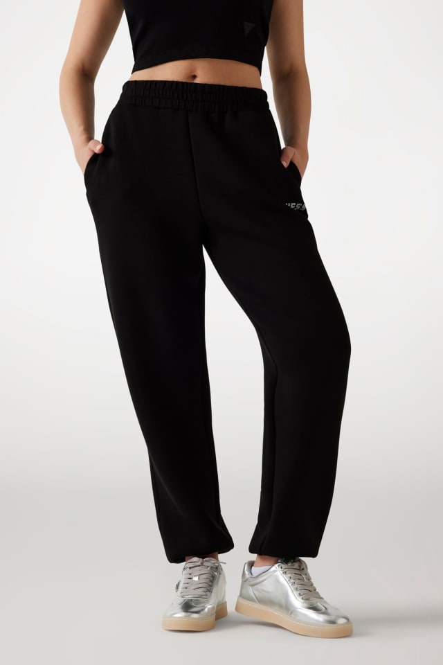 Joggers con logo de strass