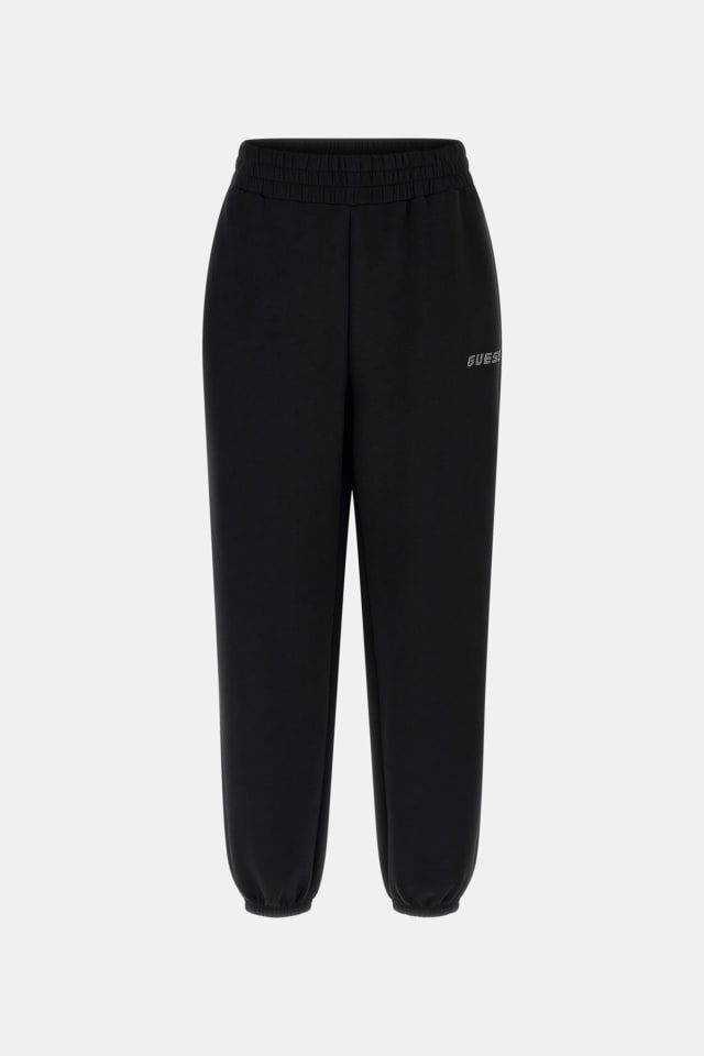 Joggers con logo de strass