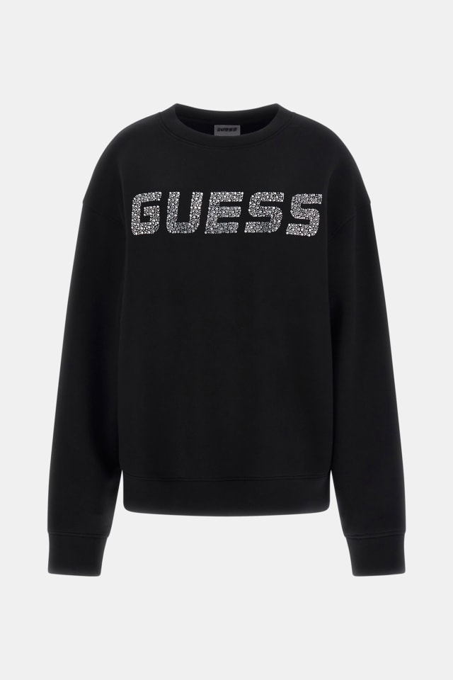 Sudadera con logo de strass