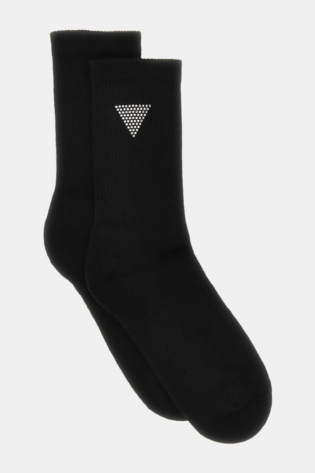 Calcetines con logotipo de strass