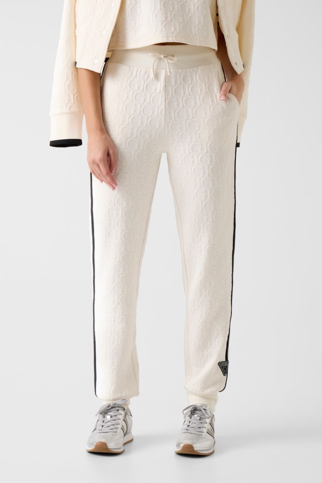Broek met embossed logo